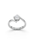Elegant Open-Adjustable Silver Ring