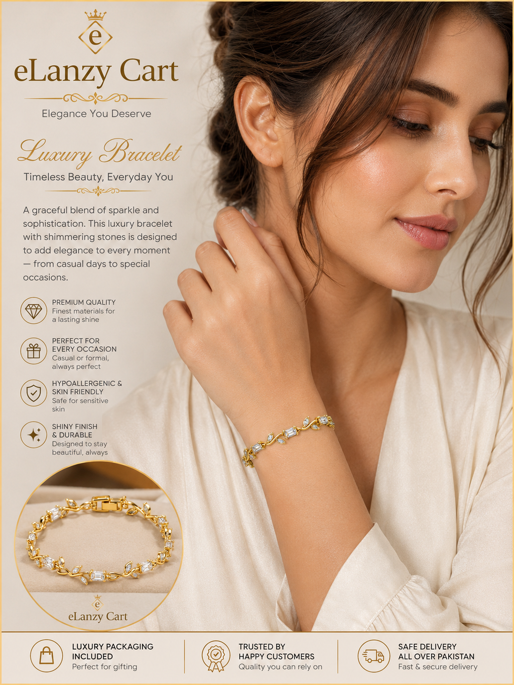 Luxury vine bracelet