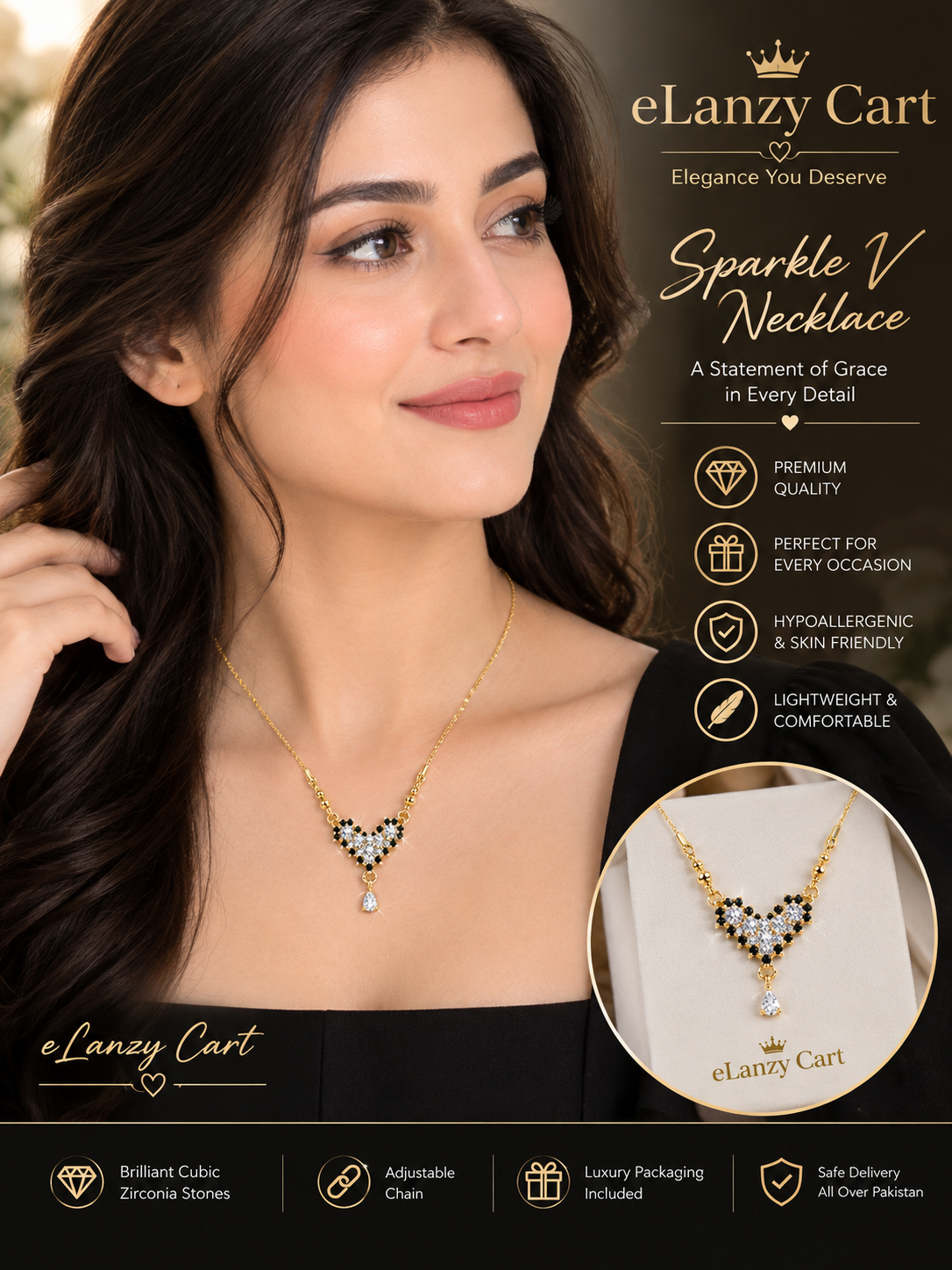 Sparkle heart Necklace